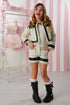 Coco Tweed Jacket – Elegant Girls’ Bouclé Blazer with Satin Trim 12M-14